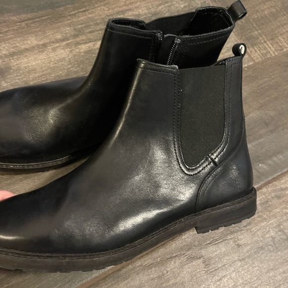 Zara Shoes - Zara Black Leather Chelsea Boots Size 39